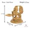 Brass Peacock Diya Annam Deepak Idol Oil Lamp Deepam with Base for Home Temple Mandir Office Diwali Decoration Kathu Vilakku Puja Diya - Deepawali Housewarming Return Gift